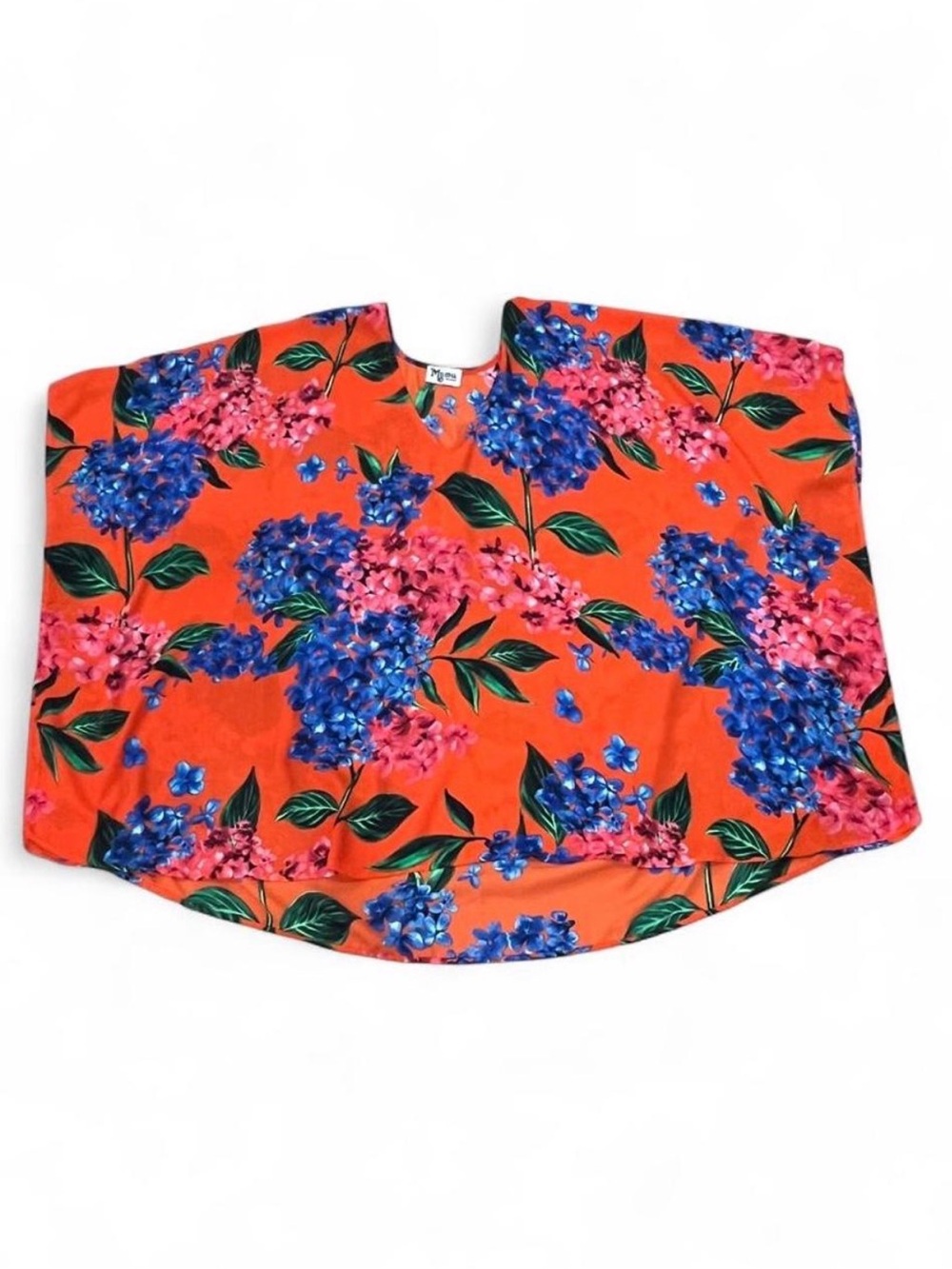Show Me Your Mumu Peta Hydrangea Floral Tunic Cover-Up Size M Vacay Resort Wear